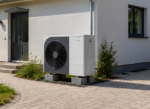 Modernisiertes Einfamilienhaus mit Luft-Wasser-Wärmepumpe und PV-Anlage als Beispiel für einen Heizungstausch in Freiburg und Umgebung